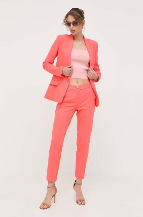 Штани Morgan жіночі колір помаранчевий пряме середня посадка Штани Morgan жіночі колір помаранчевий пряме середня посадка