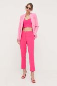 Штани Morgan жіночі колір рожевий облягаюче висока посадка (3285244) Штани Morgan жіночі колір рожевий облягаюче висока посадка (3285244)