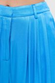 Штани Bardot жіночі широке висока посадка колір блакитний