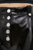 Шкіряні штани 2NDDAY жіночі колір чорний пряме висока посадка Шкіряні штани 2NDDAY жіночі колір чорний пряме висока посадка