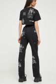 Спортивні штани Sixth June колір чорний з принтом Спортивні штани Sixth June колір чорний з принтом