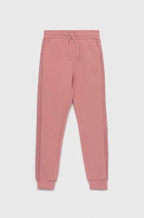 Дитячі спортивні штани Guess колір рожевий однотонні (2874098) Дитячі спортивні штани Guess колір рожевий однотонні (2874098)