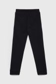 Дитячі бавовняні штани Guess колір чорний однотонні (2885577)