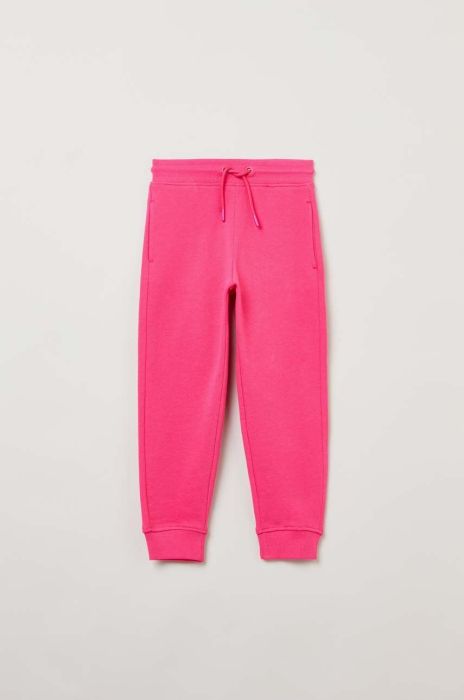 Дитячі бавовняні штани OVS колір рожевий однотонні (3045871) Дитячі бавовняні штани OVS колір рожевий однотонні (3045871)