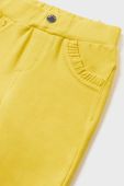 Штани для немовлят Mayoral колір жовтий однотонні (2966106) Штани для немовлят Mayoral колір жовтий однотонні (2966106)