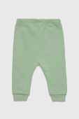 Дитячі бавовняні штанці United Colors of Benetton колір зелений однотонні (2980252) Дитячі бавовняні штанці United Colors of Benetton колір зелений однотонні (2980252)