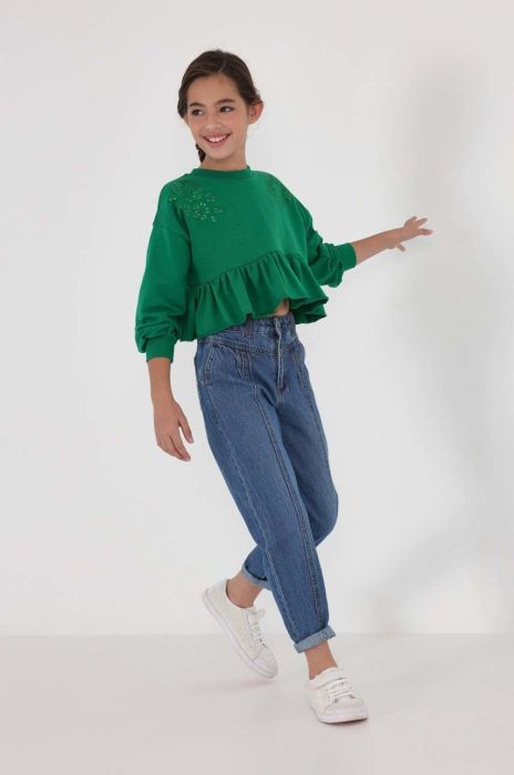 Дитячі джинси Mayoral колір фіолетовий Дитячі джинси Mayoral колір фіолетовий