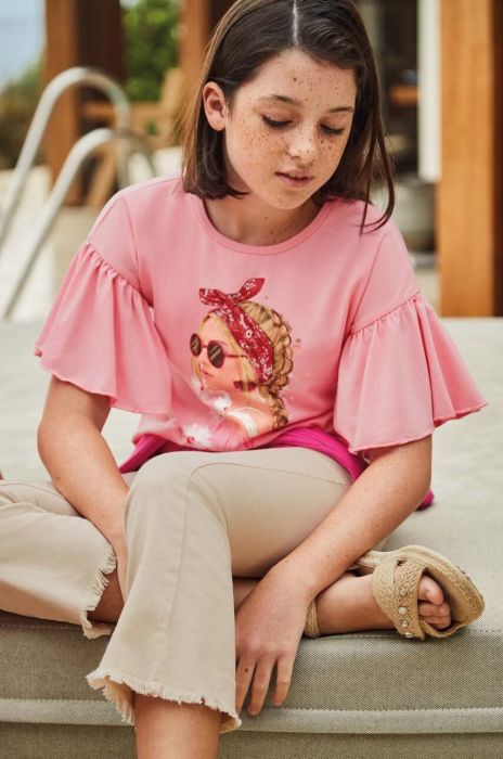 Дитячі штани Mayoral колір бежевий однотонні (3071220) Дитячі штани Mayoral колір бежевий однотонні (3071220)