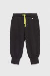 Дитячі спортивні штани Sisley колір чорний візерунок (3036410) Дитячі спортивні штани Sisley колір чорний візерунок (3036410)
