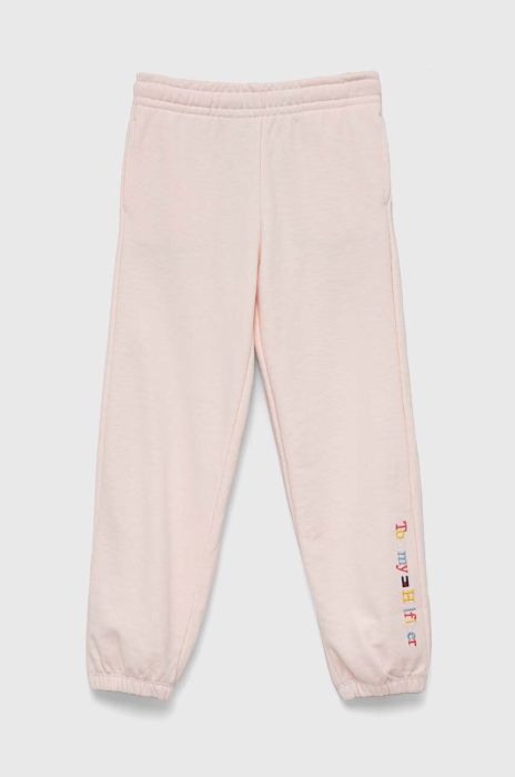 Дитячі спортивні штани Tommy Hilfiger колір рожевий з аплікацією (3144901) Дитячі спортивні штани Tommy Hilfiger колір рожевий з аплікацією (3144901)