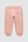 Дитячі спортивні штани Coccodrillo колір рожевий однотонні (3031610) Дитячі спортивні штани Coccodrillo колір рожевий однотонні (3031610)