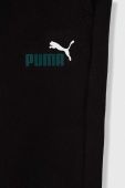 Дитячі спортивні штани Puma ESS+ 2 Col Logo Pants FL cl B колір синій з принтом