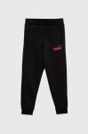 Дитячі спортивні штани Puma ESS+ 2 Col Logo Pants FL cl B колір чорний з принтом (3033797) Дитячі спортивні штани Puma ESS+ 2 Col Logo Pants FL cl B колір чорний з принтом (3033797)