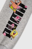 Дитячі спортивні штани Puma PUMA x SPONGEBOB Sweatpants TR колір сірий з принтом