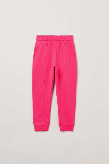 Дитячі бавовняні штани OVS однотонні колір блакитний (3045963)