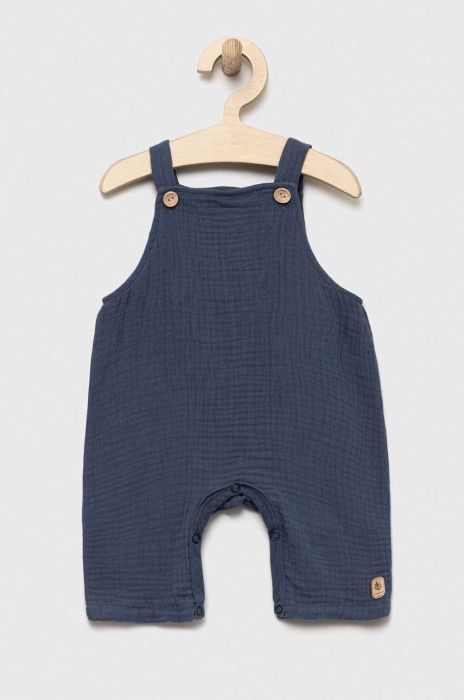 Бавовняний ромпер для немовлят Jamiks колір синій Бавовняний ромпер для немовлят Jamiks колір синій
