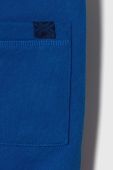 Дитячі бавовняні штани United Colors of Benetton однотонні колір блакитний (3387899)