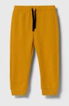 Дитячі бавовняні штани United Colors of Benetton колір жовтий однотонні (3387916) Дитячі бавовняні штани United Colors of Benetton колір жовтий однотонні (3387916)