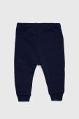 Дитячі бавовняні штанці United Colors of Benetton колір синій однотонні Дитячі бавовняні штанці United Colors of Benetton колір синій однотонні