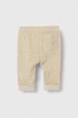 Дитячі спортивні штани United Colors of Benetton колір бежевий однотонні (3167334)