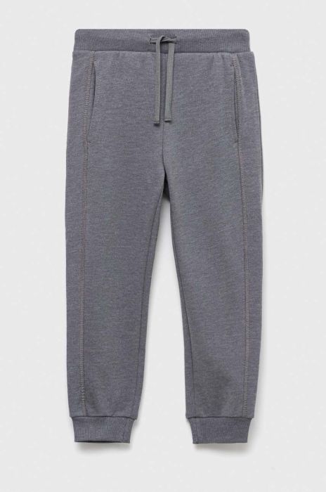 Дитячі спортивні штани United Colors of Benetton колір сірий однотонні (3220405) Дитячі спортивні штани United Colors of Benetton колір сірий однотонні (3220405)