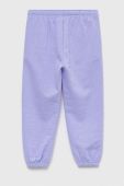 Дитячі спортивні штани United Colors of Benetton колір фіолетовий однотонні (3221445)