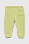 Дитячі спортивні штани United Colors of Benetton колір зелений однотонні (3214264) Дитячі спортивні штани United Colors of Benetton колір зелений однотонні (3214264)