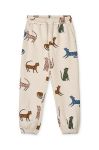 Дитячі бавовняні штани Liewood візерунок колір бежевий (3279538) Дитячі бавовняні штани Liewood візерунок колір бежевий (3279538)