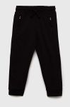 Дитячі спортивні штани zippy колір чорний однотонні Дитячі спортивні штани zippy колір чорний однотонні