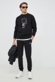 Спортивні штани Karl Lagerfeld чоловічі колір чорний з принтом (2923904)