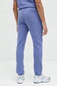 Бавовняні спортивні штани HUGO чоловічі колір фіолетовий однотонні