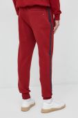 Бавовняні спортивні штани Tommy Hilfiger чоловічі колір червоний з аплікацією Бавовняні спортивні штани Tommy Hilfiger чоловічі колір червоний з аплікацією
