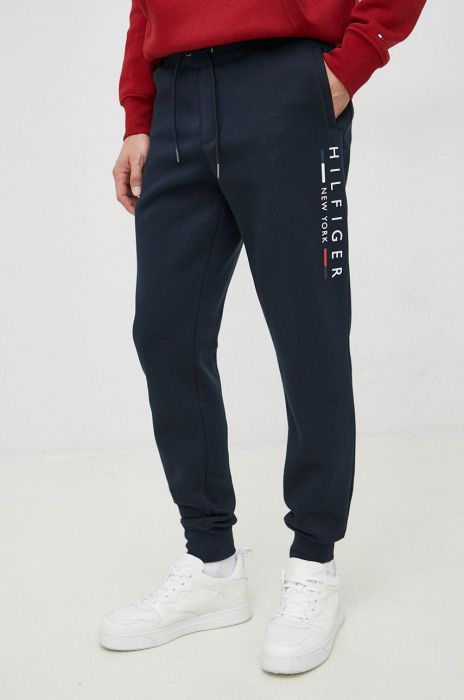 Спортивні штани Tommy Hilfiger чоловічі колір синій з принтом (2878088)