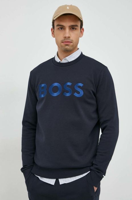 Спортивні штани BOSS BOSS GREEN чоловічі колір синій з аплікацією Спортивні штани BOSS BOSS GREEN чоловічі колір синій з аплікацією