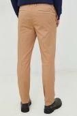 Штани BOSS чоловічі колір бежевий пряме