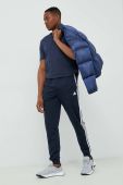 Спортивні штани adidas чоловічі колір синій з аплікацією