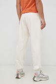 Бавовняні спортивні штани Reebok Classic колір бежевий однотонні HS9153-NONDYE Бавовняні спортивні штани Reebok Classic колір бежевий однотонні HS9153-NONDYE
