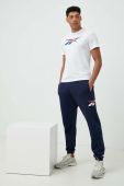 Спортивні штани Reebok Classic колір синій з принтом