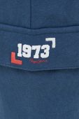 Бавовняні спортивні штани Pepe Jeans Austin колір синій з принтом