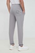 Спортивні штани Armani Exchange чоловічі колір сірий однотонні