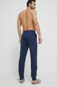 Бавовняні штани лаунж Emporio Armani Underwear колір синій з принтом