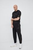 Спортивні штани Emporio Armani колір чорний з принтом Спортивні штани Emporio Armani колір чорний з принтом