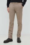 Штани United Colors of Benetton чоловічі колір коричневий облягаюче (2936302) Штани United Colors of Benetton чоловічі колір коричневий облягаюче (2936302)