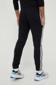 Бавовняні спортивні штани adidas колір чорний з аплікацією (3241820)