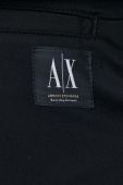 Бавовняні штани Armani Exchange чоловічі колір чорний фасон chinos