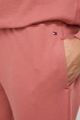 Штани лаунж Tommy Hilfiger колір рожевий однотонні