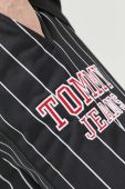 Спортивні штани Tommy Jeans колір чорний візерунок Спортивні штани Tommy Jeans колір чорний візерунок