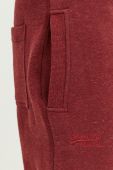 Спортивні штани Superdry колір бордовий