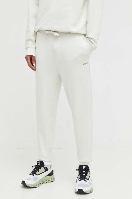 Бавовняні спортивні штани HUGO колір чорний однотонні (3306941)