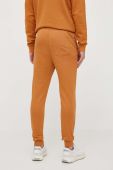 Бавовняні спортивні штани Lyle & Scott колір помаранчевий однотонні